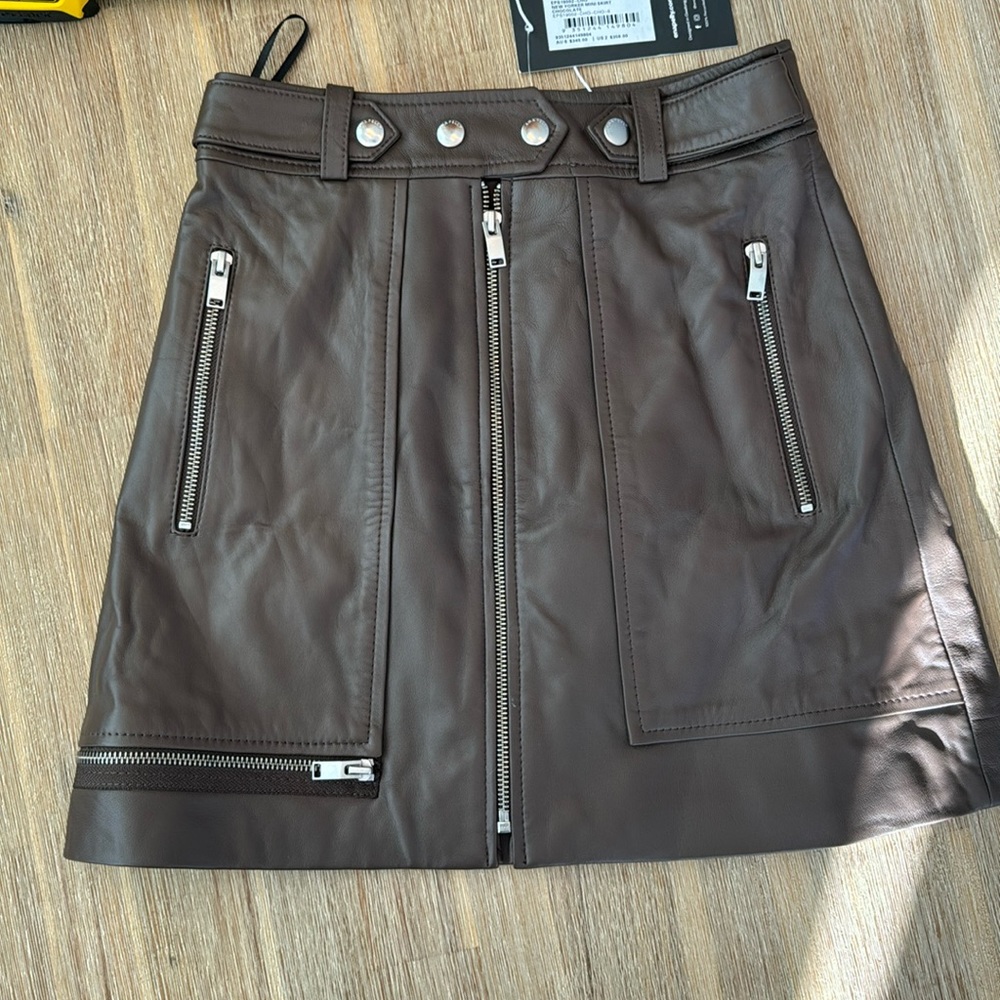 Ena Pelly leather skirt